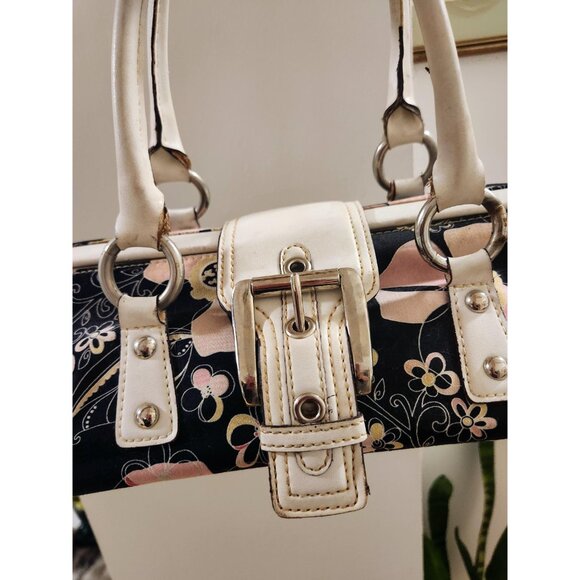 Nine West Vintage Floral Purse Colourful pink Flowers - Picture 10 of 10